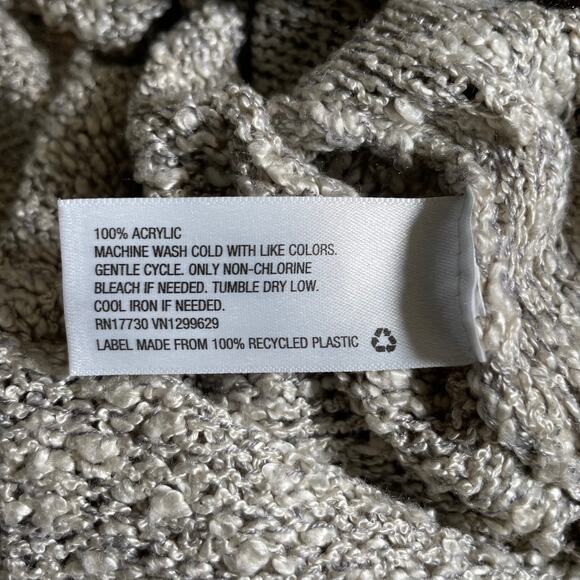 Knox Rose Women's Cable Knit Side Tie Straps Detail Sweater Gray - Picture 7 of 7